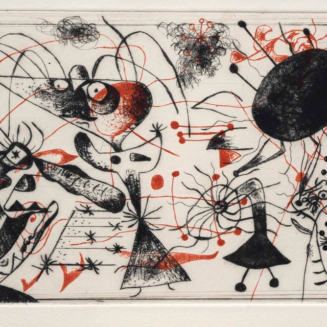 Joan Miró — Черный цвет и румяна : одна тарелка