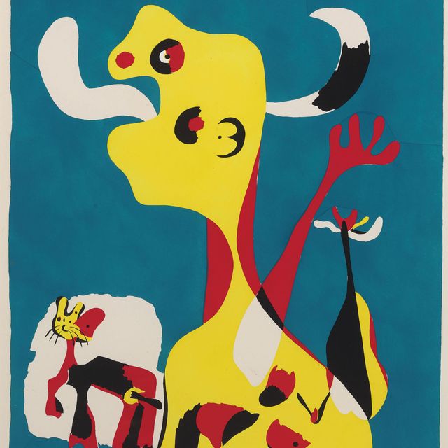 Joan Miró — Женщина и мужчина, рожденный в лунном свете (Д. 18)