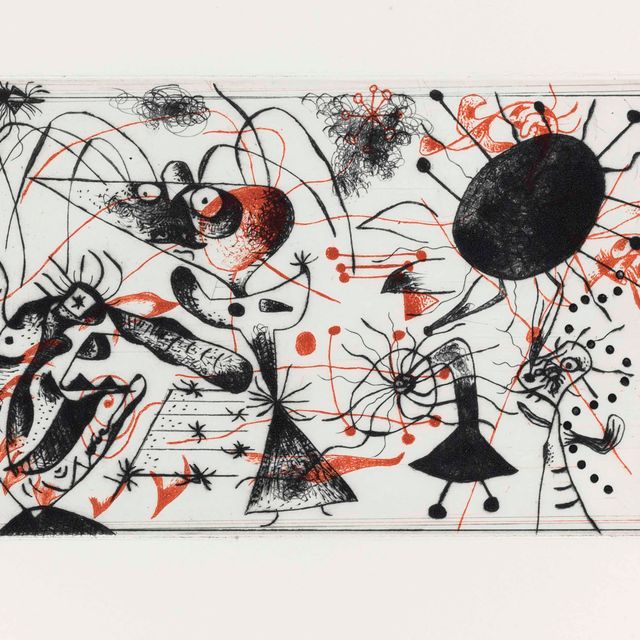 Joan Miró — Черный цвет и румяна : одна тарелка