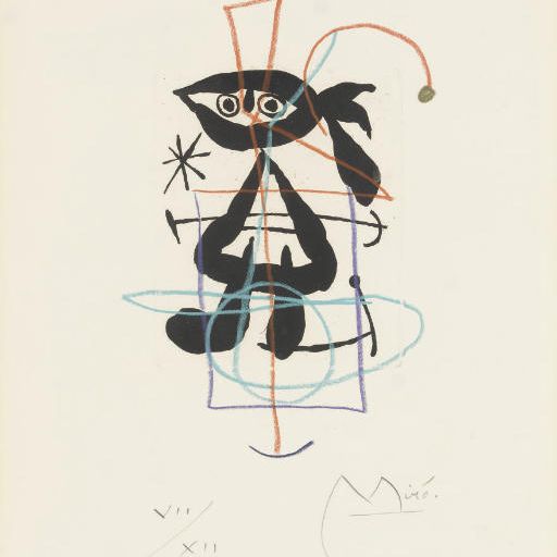 Joan Miró — Ла-баг д'Аврор : Одна тарелка (д. 142; см. С. книги 45)