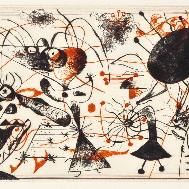 Joan Miró — Черный цвет и румяна: одна тарелка