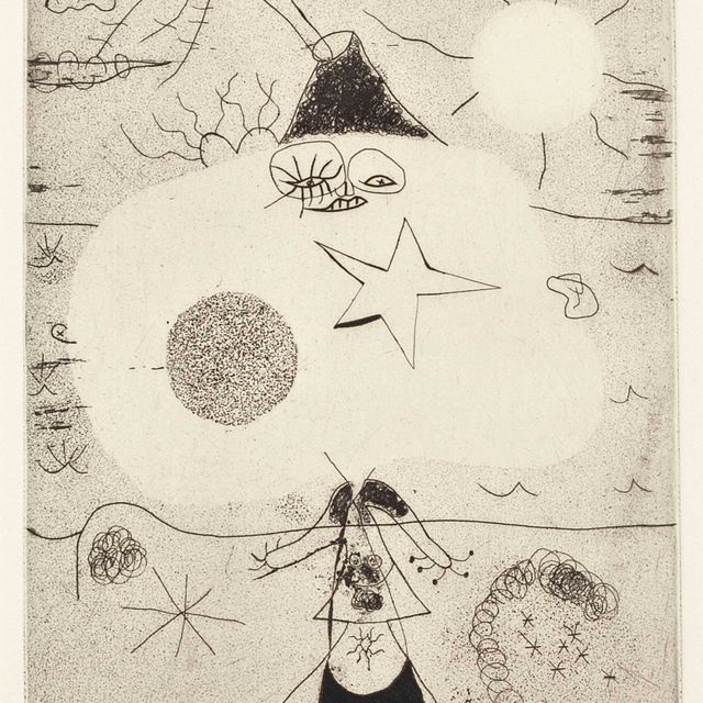 Joan Miró — Женщина и вулкан