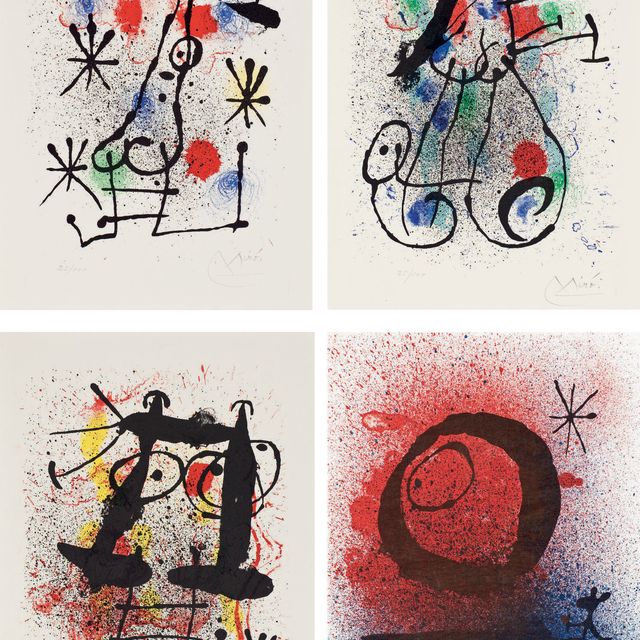 Joan Miró — Хай-ку, Мэг, Париж, 1967 (Мурло 550-566; С. 118 книг)