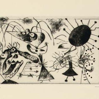 Joan Miró — Одна тарелка от Série Noire et Rouge (арт. 33)