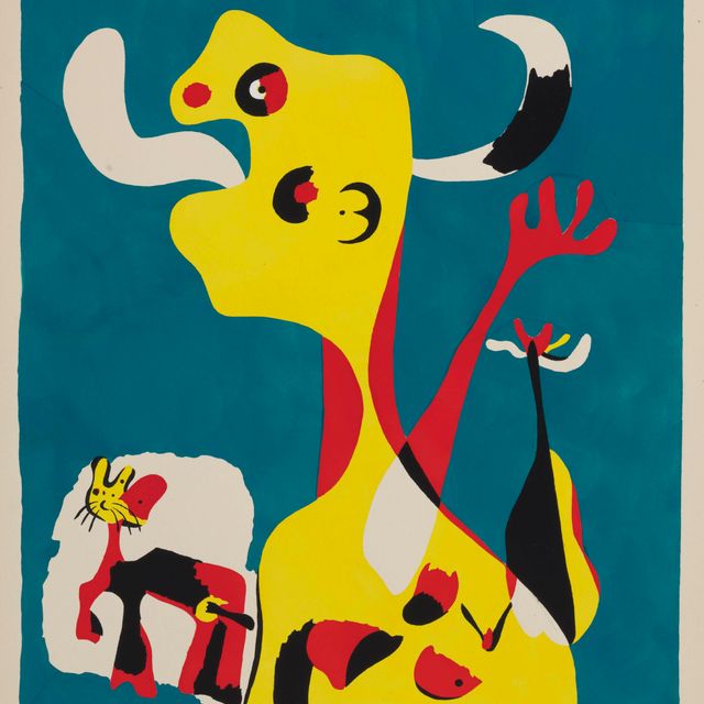 Joan Miró — Женщина и мужчина, рожденный в лунном свете (Дюпен, 18 лет)