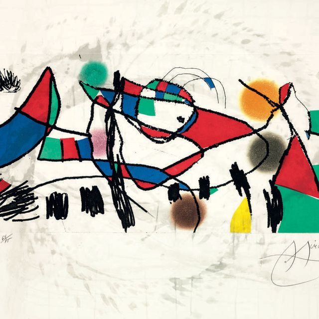 Joan Miró — Гравюры для выставки, Пьер Матисс, Нью-Йорк, 1973 (D. 606-9, M. 894, C. books 174)