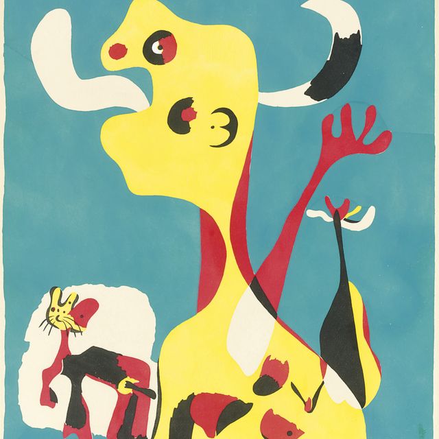 Joan Miró — Женщина и мужчина, рожденный в лунном свете (Дюпен, 18 лет)