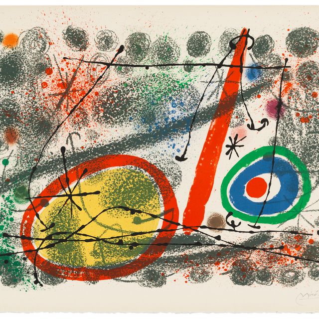 Joan Miró — Одна тарелка, из: Картонных коробок