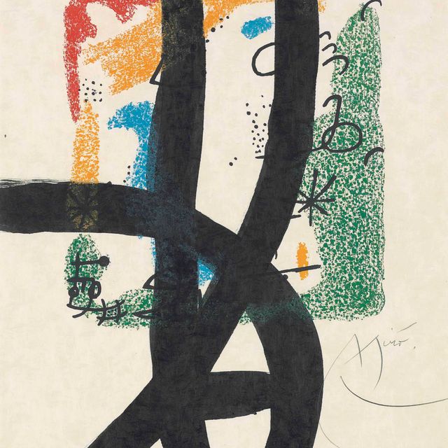 Joan Miró — Одна табличка из "Произведений искусства Земли" (М. 576; ср. С. 123)