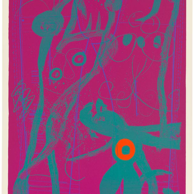 Joan Miró — Украшение от кутюрье (баклажан)