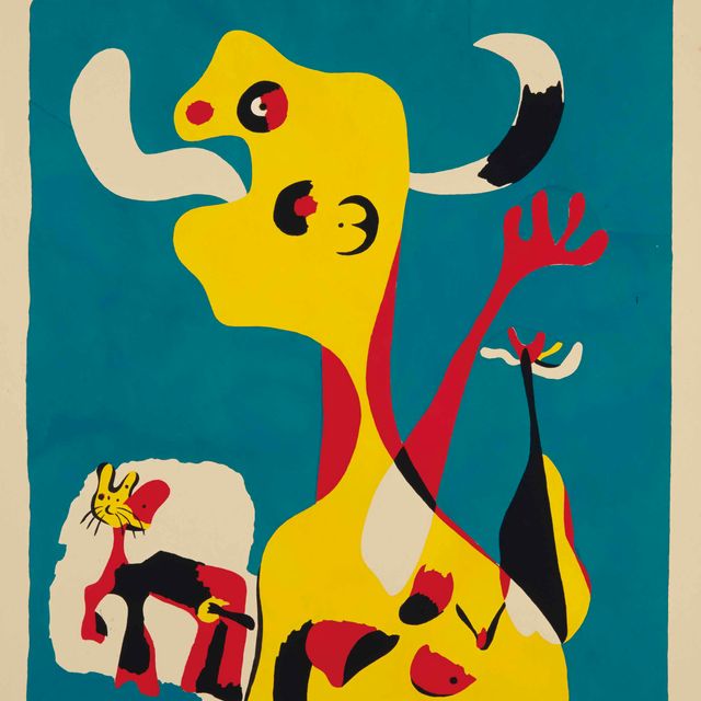 Joan Miró — Женщина и мужчина, рожденный в Луне