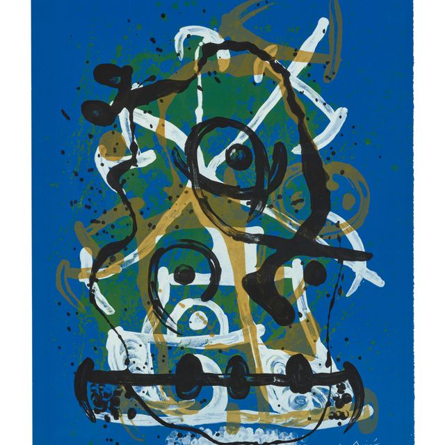 Joan Miró — Голубое шевоши