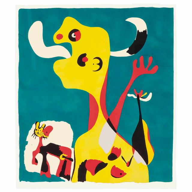 Joan Miró — Женщина и мужчина, рожденный в луне