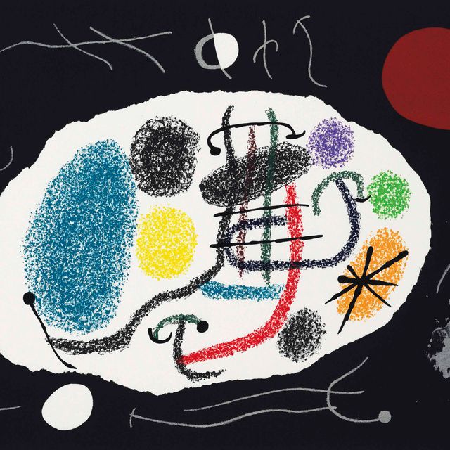 Joan Miró — "Лазарь с золотыми перьями", Париж, Луи Бродер, 1971