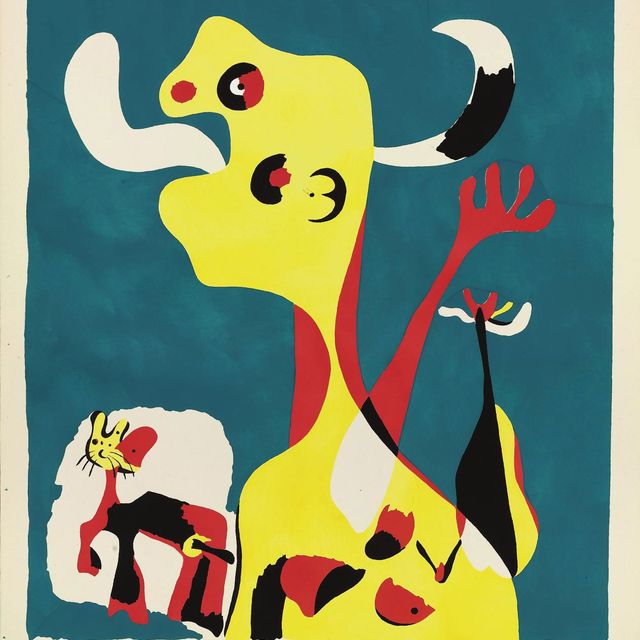 Joan Miró — Женщина и мужчина, рожденный в лунном свете (Дюпен, 18 лет)