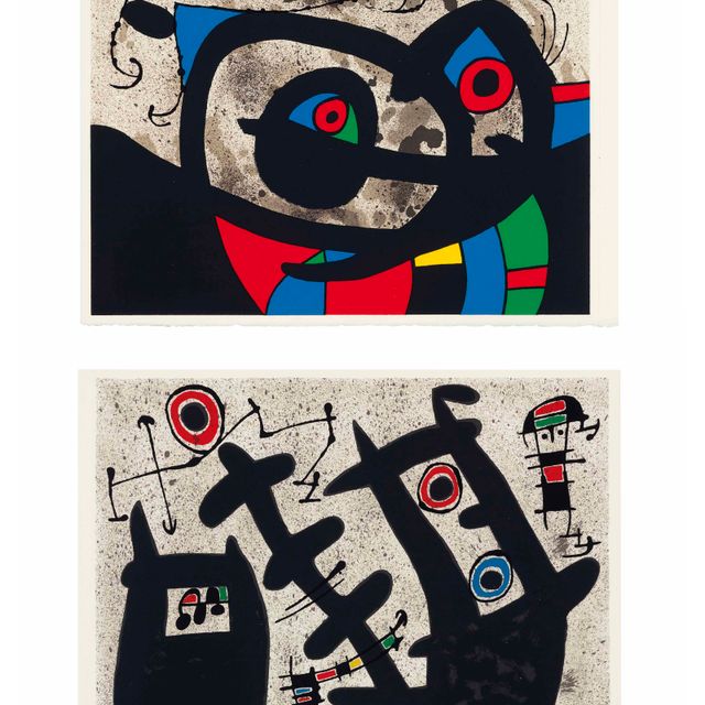 Joan Miró — Лазарь с золотыми перьями, Луиза Бродер, Париж, 1971