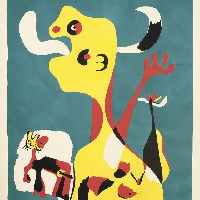 Joan Miró — Женщина и мужчина, рожденный в лунном свете (Дюпен, 18 лет)