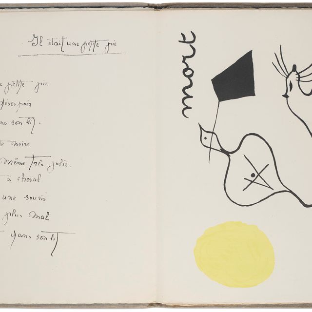 Joan Miró — Лиза Хирц, "Маленький пирог", в исполнении Жанны Бюшер, Париж, 1928