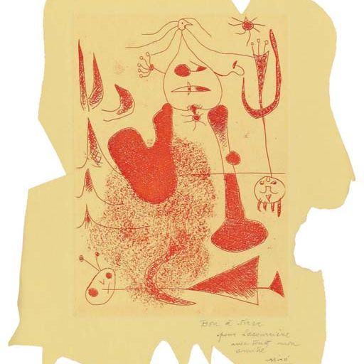 Joan Miró — Фронтиспис из Сабрие Куше (д. 20; ср. С. 5 книги)