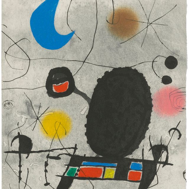 Joan Miró — Одна тарелка от: L'Oiseau Solaire, L'Oiseau Lunaire, Étincelles