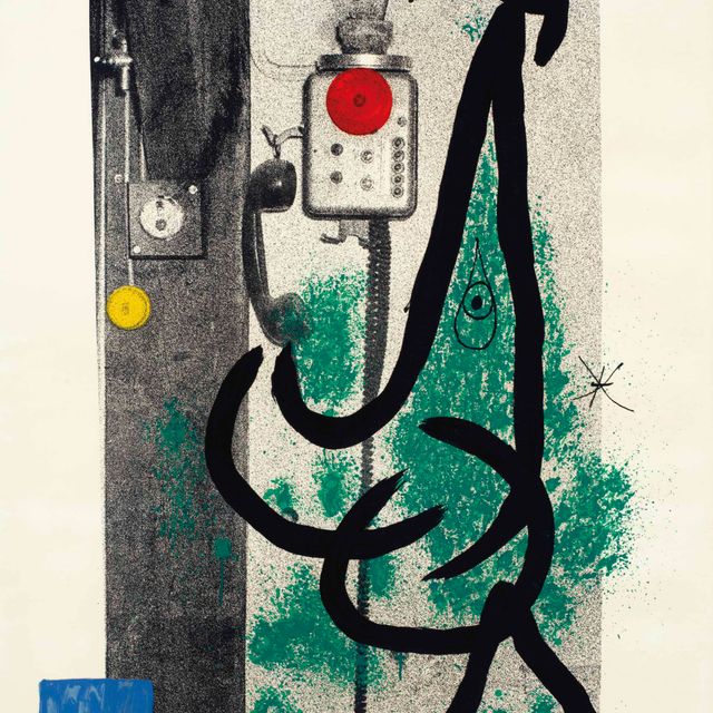 Joan Miró — Мадемуазель у телефона
