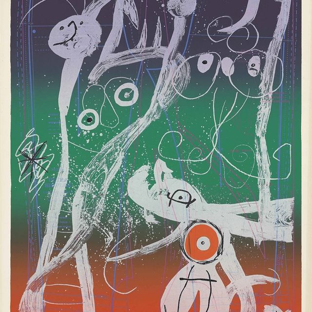 Joan Miró — Модное безумие - синий, красный, зеленый