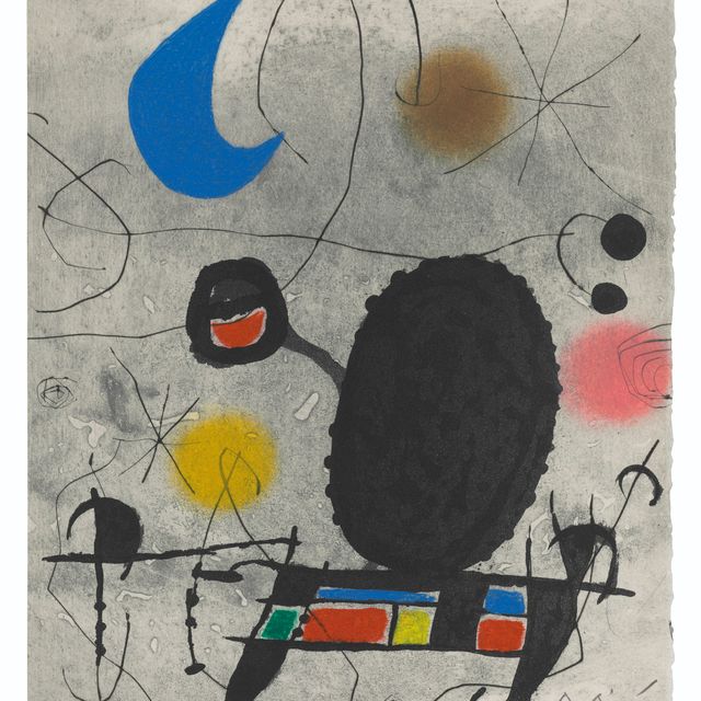 Joan Miró — Одна тарелка от: L'Oiseau Solaire, L'Oiseau Lunaire, Étincelles