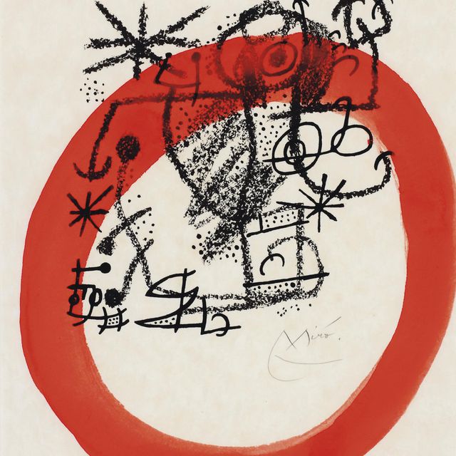 Joan Miró — "Основы земли" : одна пластина (М. 577; см. С. книги 123)