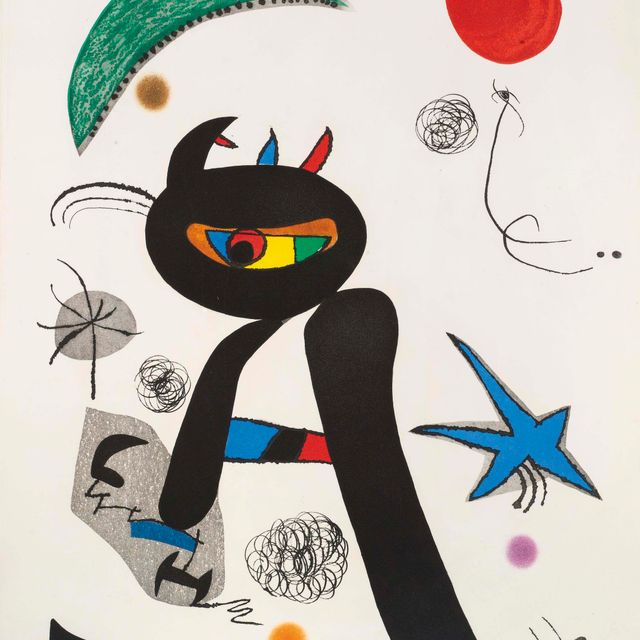 Joan Miró — Парикмахерская в лесу (D. 928)