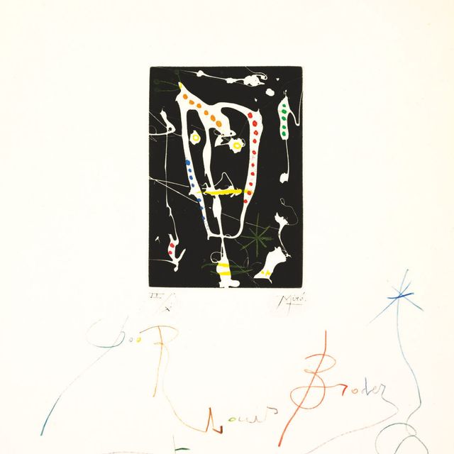 Joan Miró — Les Brisants : одна тарелка (см. D. 241; см. C. books 46)