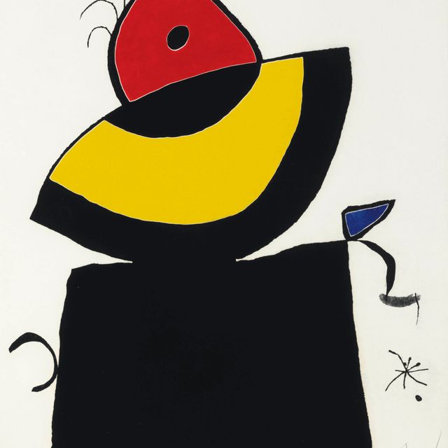 Joan Miró — Набор из четырех цветов: одна тарелка (артикул 826; см. C. books 213)