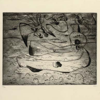 Joan Miró — Принц и ночная женщина (Д. 22)