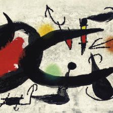 Joan Miró — Солнечный свет, лунный свет, этинцелль : Одна тарелка (D. 447; см. C. books 117)