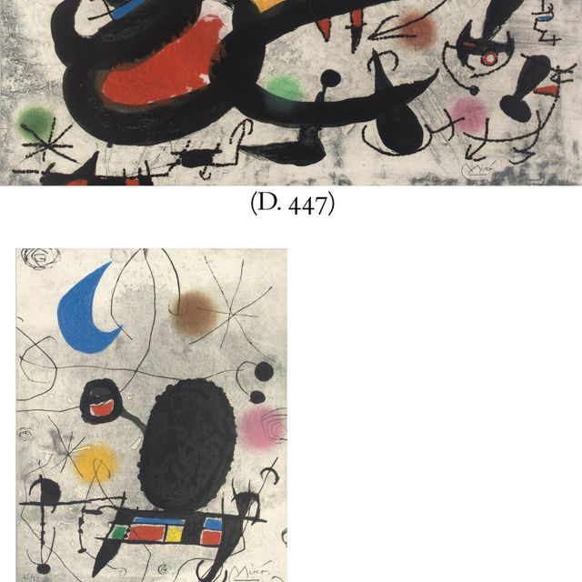 Joan Miró — Одна тарелка от: Миро - "Оазис солнца", "Оазис луны", "Этинселль" (д. 447; ср. С. 117 книг)