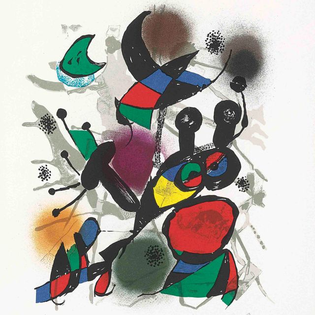 Joan Miró — Литография Жоана Миро III : четыре пластины (М. 1114-1117; см. С. книги 230)