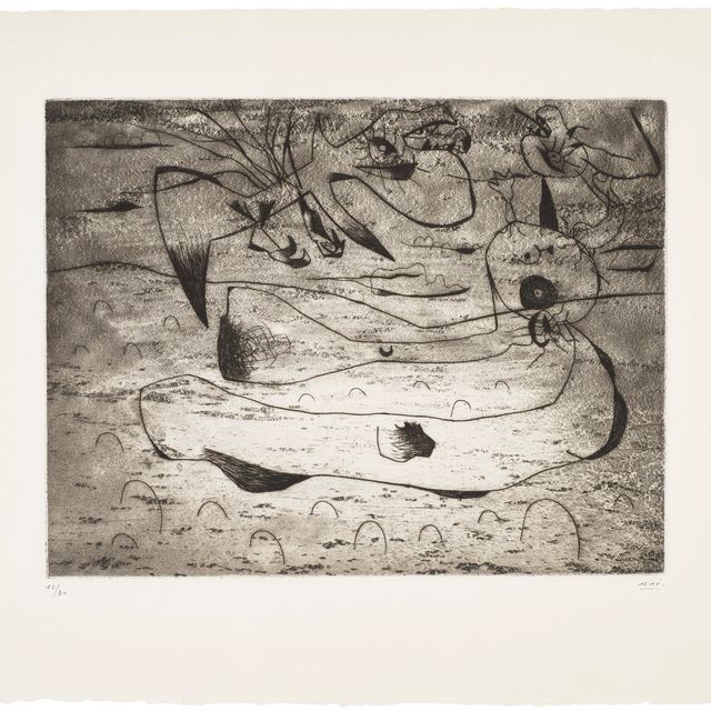 Joan Miró — Любовь и женственная ночь