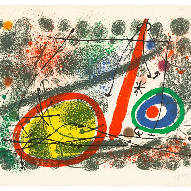 Joan Miró — Одна тарелка, из: картонных коробок