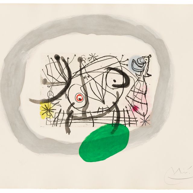 Joan Miró — Один отпечаток, от: Fissures