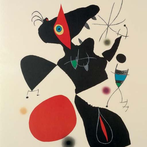 Joan Miró — Одна тарелка из коллекции Oda à Joan Miró (M. 906; ср. C. books 175)