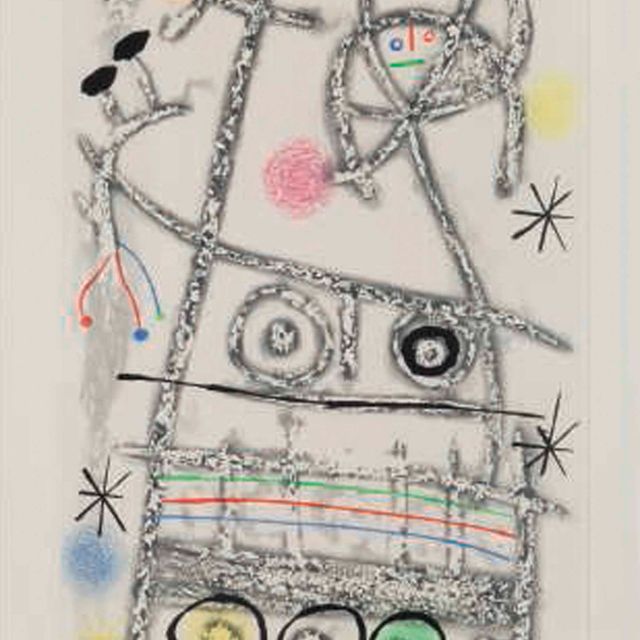 Joan Miró — Лесные пожиратели (серый)