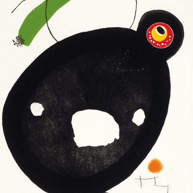 Joan Miró — Набор из четырех цветов: одна тарелка (артикул 823; см. C. books 213)