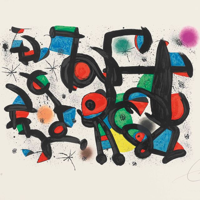Joan Miró — Лес Любви в парке Гуэль (M. 1243)