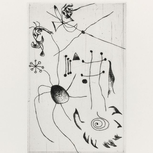 Joan Miró — Черный цвет и румяна : одна тарелка