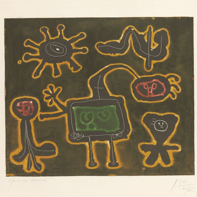 Joan Miró — Сери I: одна тарелка