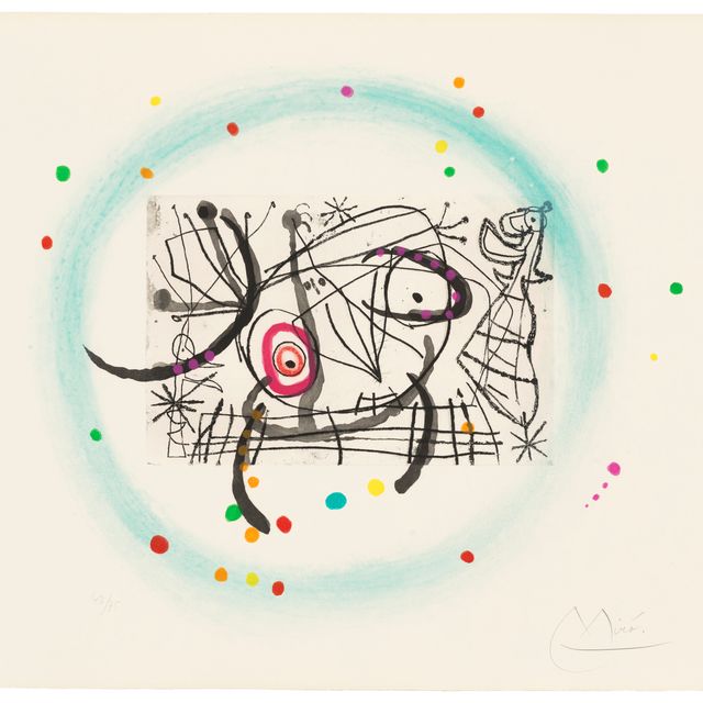 Joan Miró — Один отпечаток, от: Трещины
