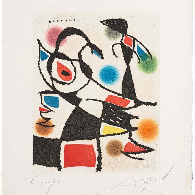Joan Miró — Блюдо "Мартино без официанта": одна тарелка