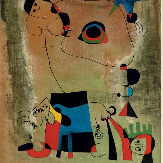 Joan Miró — Голубое платье (М. 1714)
