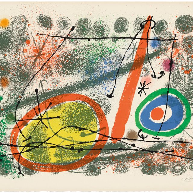 Joan Miró — Одна тарелка из картонных коробок