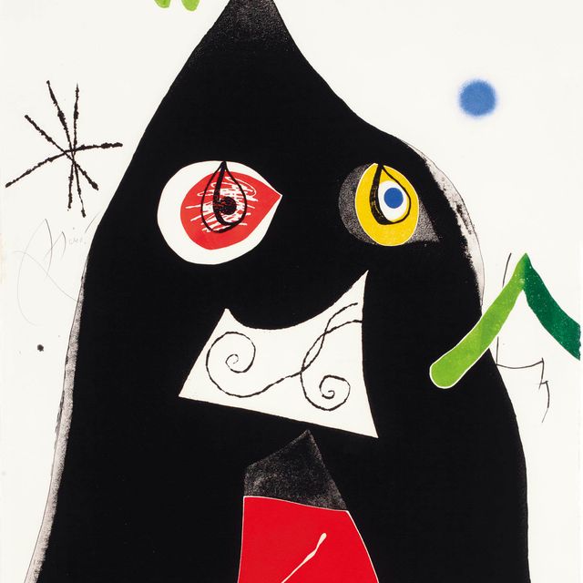 Joan Miró — Набор из четырех цветов: одна тарелка (артикул 822; см. C. books 213)