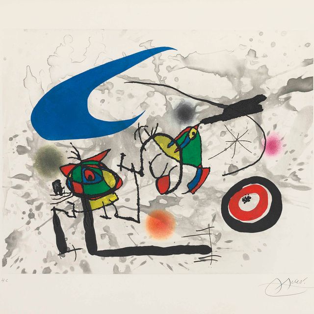 Joan Miró — Пигмеи у берегов Луны (D. 562)